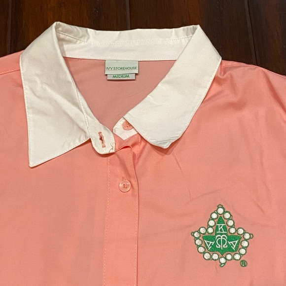 AKA Pink Button Down Shirt - Picture 4 of 4